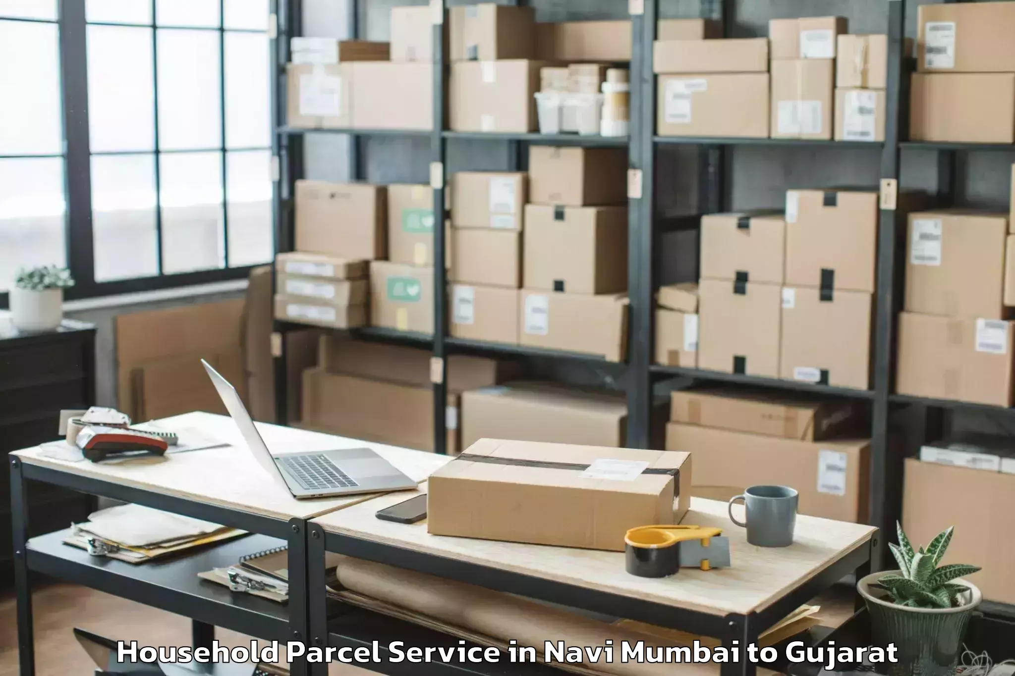 Quality Navi Mumbai to Devgadh Bariya Household Parcel